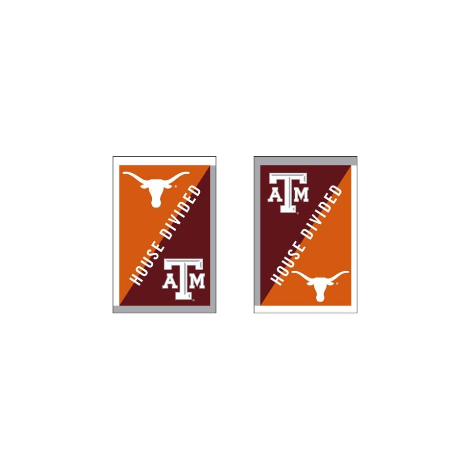 Home Decor University Of Texas And Texas A M House Divided Flag On