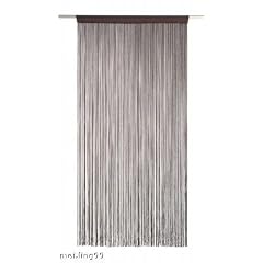 Fadenvorhang Fadenstore Raumteiler 2,25m x 1m Schwarz