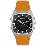 Giordano Men's Multi-Function Mustard Leather Watch #1246-02