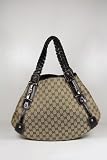 Gucci Handbags Large Beige Canvas and Leather 137621
