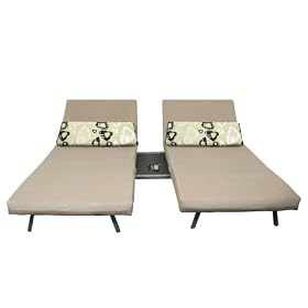 Convertible Double Chair/Chaise - Khaki