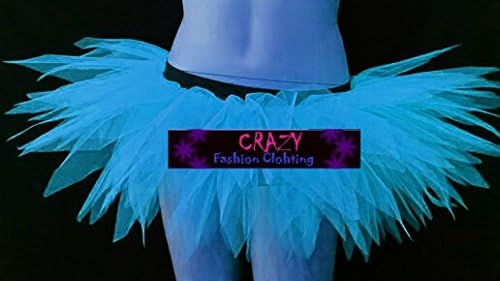Blue Seven 7 Layer Tutu Skirt Neon Clubwear Dress Fancy Prom Halloween Christmas