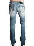 41Nap3aM2xL. SL160  MISS ME JEANS PATCH CROSS JEANS IN VTG 14B