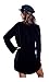 CA Mode Women's Velvet Micro Mini Shirt Dress Top Blouse Tunic