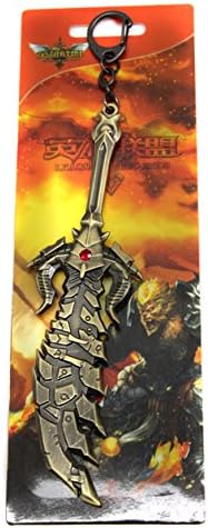 6 INCH LEAGUE OF LEGENDS LOL HERO SWORD KEYCHAINS KEYRINGS HANGING PENDANTS