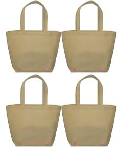 4 Solid Color Shoulder Tote Bags