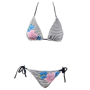 Buy 2 Pc Bikini Set Top & Bottom Navy Stripe Aloha by Marina West