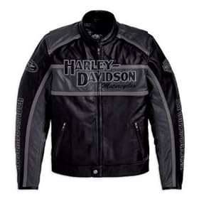 Harley-Davidson® Men's Classic Cruiser Leather Jacket. Embroidered. 98140-10VM