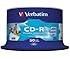 Verbatim 43309 AZO 52x Wide Printable CD-R - Spindle 50 Pack