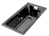 Kohler K-852-HB-58 Tea-For-Two 5' Whirlpool Thunder Grey with Custom Pump Location - K-852-HB-58