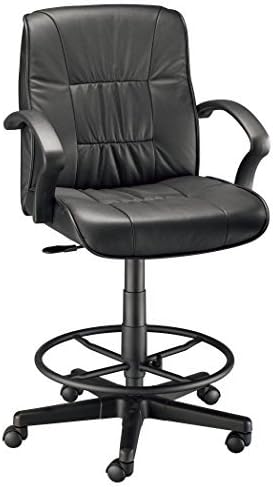 Alvin Art Director Executive Leather Chair Drafting Height by Alvin