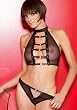 Leather And Mesh 2 Piece Set (As Shown-One Size)