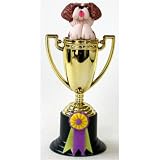 Australian Shepherd (Red Merle) Trophy Dog Figurine