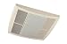 Broan QTRE080FLFT 80 CFM 42 Watt Fluorescent Light Ultra Silent Bathroom Fan/Light, White Grille (Finished Pack)