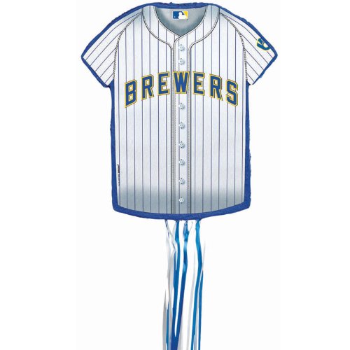 Milwaukee Brewers Baseball - Shirt Shaped Pull-String Pinata