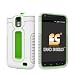White Green Duo Shield Hard Case Gel Snap On Cover For Samsung Galaxy S2 Skyrocket i727 AT&T