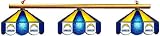 San Diego Chargers Pool Table Light - Stained Glass Shades