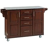 Granite Top Create-A-Cart - Salt/ Pepper (36Hx52.5Wx18D)