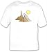 T-shirt with dead, tree, mountain, Europe, valley, peak, moon, Switzerland