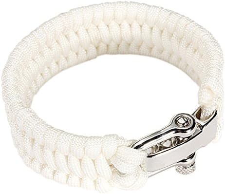 Generic Outdoor Emergency Rope Bracelet White