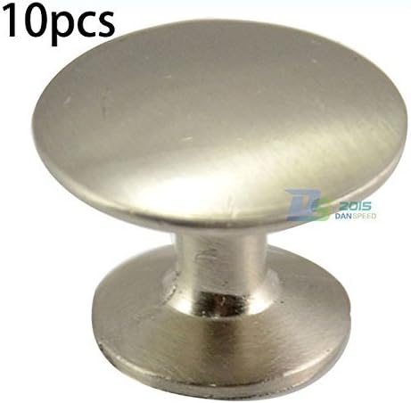10pcs Stainless Steel Brushed 25mm Kitchen Cabinet Drawer Handle Pull Knobs Lots