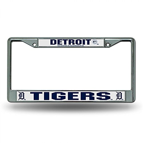 DETROIT TIGERS MLB CHROME LICENSE PLATE FRAME