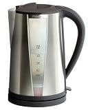 Meyer Prestige Insignia Brushed Stainless Steel Jug Kettle, 1.7 Litre