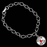 Boston Red Sox Ladies Silver-Tone Charm Bracelet