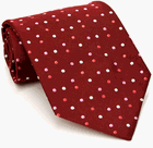 Paul Smith Burgundy Dotted Pattern Silk Necktie 72