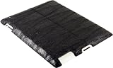 100% Genuine Chicken / Hen Leather iPad 2 Clip on Case - Black