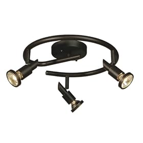 Shuttle - 3 Light Spiral Track Spot Lighting Fixture - Deep Oil Rubbed Bronze - B4698 by Artcraft
