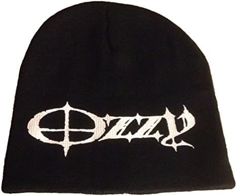 Ozzy Osbourne Logo Black Knit Beanie Hat Skull Cap NWT Licensed
