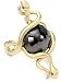 Borgioni Double Snake 9.04 ct. Black Diamond Center Stone Ring, Size 7