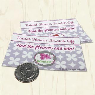 Bridal Shower Scratch Offs - Pink - Funsational Game