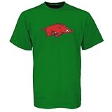 Arkansas Razorbacks Green St. Patrick's Day Team Logo T-shirt