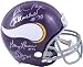 Alan Page Autographed/Hand Signed Minnesota Vikings Full Size Proline Helmet TB Gray Mask- 4 signatu