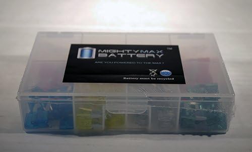 100pcs Mini Fuses Amps Kit fits Chevrolet Electrical Box - Mighty Max Battery brand product