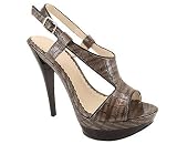 CROCODILE SHIELD PEEP TOE PLATFORM