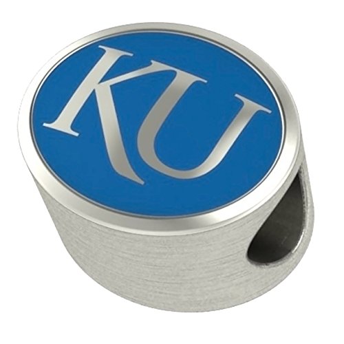 Kansas Jayhawks Bead Fits All Beaded Charm Bracelets