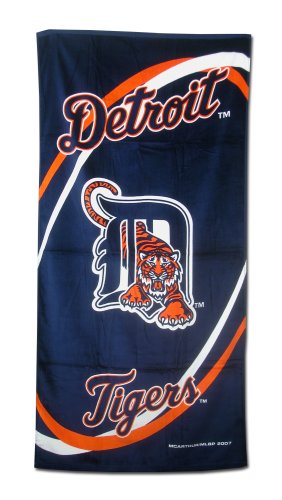 Detroit Tigers Fiber Reactive Pool/Beach/Bath Towel (Team Color)