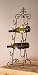 Fleur De Lis 5-bottle Tabletop Wine Rack Easel ~ Wine Enthusiast and Wine Lover's Gift