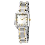 ladies diamond watch Bulova Women s 98R112 Diamond Accented Two Tone Stainless Steel Bracelet Watch Watch ladies diamond watch