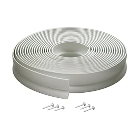 M-D Building Products 3822 Vinyl Garage Door Top and Sides Seal, 30 Feet, White