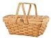 Wald Imports 14-Inch Woodchip Picnic Basket with Folding Handles