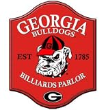 Georgia Bulldogs NCAA College Vintage Style Billiard Parlor Sign