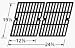 Cast Iron Cooking Grid for Kenmore, Outdoor Gourmet, BBQ Pro, Sams, Charbroil, Arkla, Charmglow, Coleman, Grill Master, Sunbeam, North American Outdoors, Weber, Aussie, Glen Canyon, Jenn-air, Kirkland