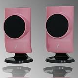 Frisby USB PC Computer Desktop Laptop Notebook Speakers-PINK
