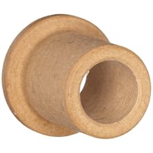 TriStar DRJF-0406-4 J Flange Bearing , Rulon, 1/4" ID  X 3/8" OD  X 1/2" Length, Brown