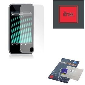 iKross Premium Reusable LCD Screen Protector with Lint Cleaning Cloth for iPod touch (Clear)