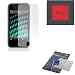 iKross Premium Reusable LCD Screen Protector with Lint Cleaning Cloth for iPod touch (Clear)